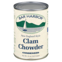 Bar Harbor Clam Chowder, New England Style, Condensed - 15 Ounce