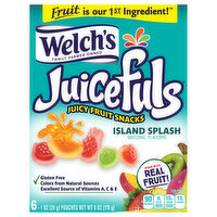 Welch's Juicy Fruit Snacks, Island Splash - 6 Each 