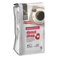 Brookshire's Coffee, Ground, Light Roast, Donut Shop - 12 Ounce 