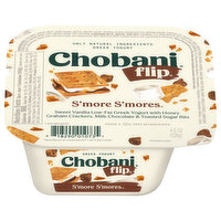Chobani Yogurt, Lowfat, Greek, S'more S'mores - 4.5 Ounce