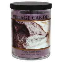 Village Candle Candle, Cozy Cashmere, Glass Cylinder - 1 Each 