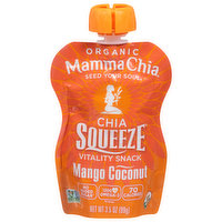 Mamma Chia Vitality Snack, Organic, Mango Coconut - 3.5 Ounce 