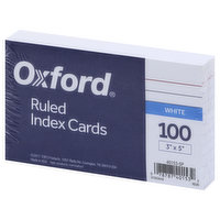 Oxford Index Cards, Ruled, White - 1 Each 