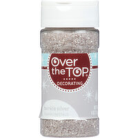 Over the Top Sugar Crystals, Twinkle Silver - 4 Ounce 