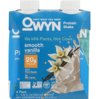 Owyn Protein Shake, Smooth Vanilla - 4 Each 