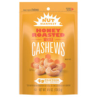 Nut Harvest Cashews, Honey Roasted, Whole - 4.75 Ounce 