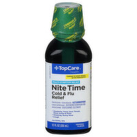 TopCare Cold & Flu Relief, Nite Time, Original Flavor - 12 Fluid ounce 