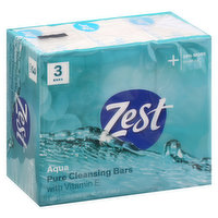 Zest Aqua Pure Cleansing Bars 3 - 4 Oz Bars, Bar Soap & Body Wash