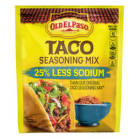 Old El Paso Seasoning Mix, Taco, 25% Less Sodium - 1 Ounce 