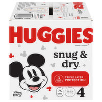 Huggies Diapers, Disney Baby, 4 (22-37 lb) - 76 Each