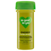 So Good So You Juice Shot, Mango Spinach, Organic, Cold-Pressed, Energy - 1.7 Fluid ounce 