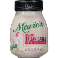 Marie's Dressing + Dip, Creamy Italian Garlic - 12 Fluid ounce 
