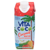 Vita Coco Coconut Water, Peach & Mango - 16.9 Fluid ounce 