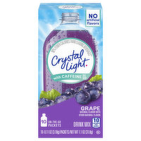 Crystal Light Drink Mix, Grape, On-the-Go-Packets - 10 Each 