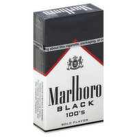 Marlboro Cigarettes, Black 100's, Special Blend - 20 Each 