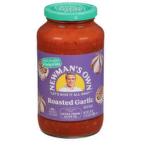 Newman's Own Pasta Sauce, Roasted Garlic - 24 Ounce 