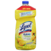 Lysol Multi-Surface Cleaner, Clean & Fresh, Sparkling Lemon & Sunflower Essence Scent - 40 Fluid ounce