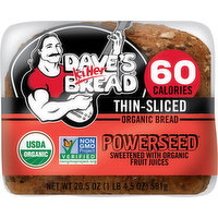 Dave's Killer Bread Bread, Organic, Powerseed, Thin-Sliced - 20.5 Ounce 