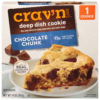 Crav'n Flavor Cookie, Deep Dish, Chocolate Chunk - 1 Each 