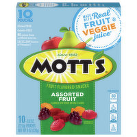 Mott's Fruit Flavored Snacks, Assorted - 10 Each 