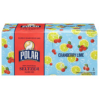 Polar Seltzer, Cranberry Lime - 8 Each 