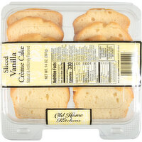 Old Home Kitchens Creme Cake, Vanilla, Sliced - 14 Ounce 