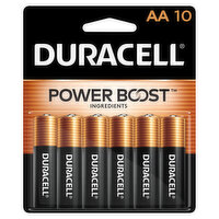 Duracell Batteries, Alkaline, AA, 1.5 V, 10 Pack - 10 Each 