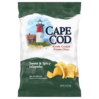 Cape Cod Potato Chips, Sweet and Spicy Jalapeno, Kettle Cooked - 2.5 Ounce 