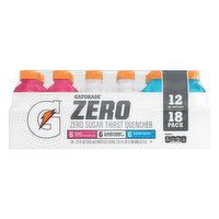 Gatorade Thirst Quencher, Zero Sugar, Berry/Glacier Cherry/Glacier Freeze, 18 Pack