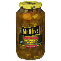 Mt Olive Peppers, Jalapeno Slices, Delicatessen Style - 32 Fluid ounce 