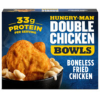 Hungry-Man Double Boneless Fried Chicken Bowls With White Cheddar Mac & Cheese Frozen Meal - 15 Ounce 