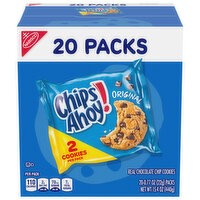 Chips Ahoy! CHIPS AHOY! Original Chocolate Chip Cookies, 20 Snack Packs (2 Cookies Per Pack) - 15.4 Ounce 