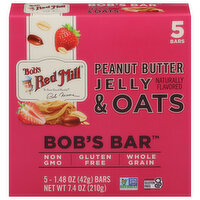 Bob's Red Mill Bob's Bar, Peanut Butter Jelly & Oats - 5 Each 