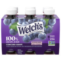 Welch's 100% Grape Juice, Concord Grape - 6 Each 