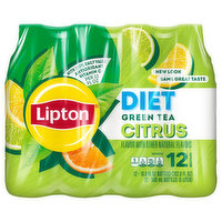 Lipton Green Tea, Diet, Citrus - 12 Each 