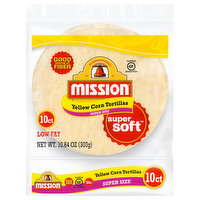 Mission Tortillas, Yellow Corn, Low Fat, Super Soft - 10 Each 