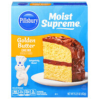 Pillsbury Cake Mix, Premium, Golden Butter - 15.25 Ounce 