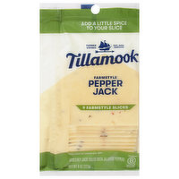 Tillamook Cheese, Pepper Jack, Farmstyle Slices - 9 Each