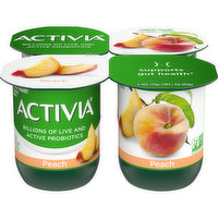 Activia Blended Peach Lowfat Probiotic Yogurt