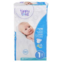 Tippy Toes Diapers, 1 (8-14 lb), Jumbo Pack