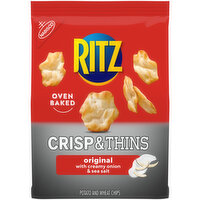 RITZ Crisp and Thins Original with Creamy Onion and Sea Salt Chips - 7.1 Ounce 