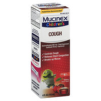 MUCINEX Cough, Cherry, Liquid, Children's - 4 Ounce 