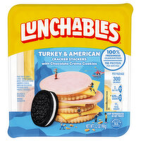 Lunchables Cracker Stackers, Turkey & American - 3.2 Ounce 