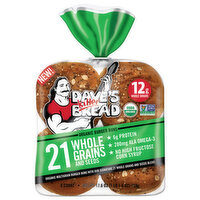 Dave's Killer Bread Burger Buns, Organic, 21 Whole Grains and Seeds - 8 Each 