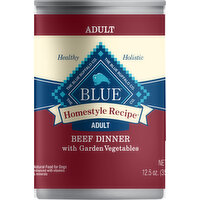 Blue Buffalo Food for Dogs, Natural, Beef Dinner with Garden Vegetables