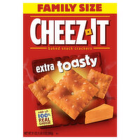 Cheez-It Baked Snack Crackers, Extra Toasty, Family Size