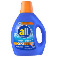 All Detergent, Oxi Plus Odor Lifter, Fresh Clean, 5 in 1 - 88 Fluid ounce 