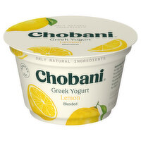 Chobani Yogurt, Reduced Fat, Greek, Blended, Lemon