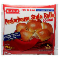 Bridgford Dough, Parkerhouse Style Rolls - 24 Each 