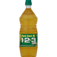 1 2 3 Corn Oil, Pure - 33.8 Ounce 